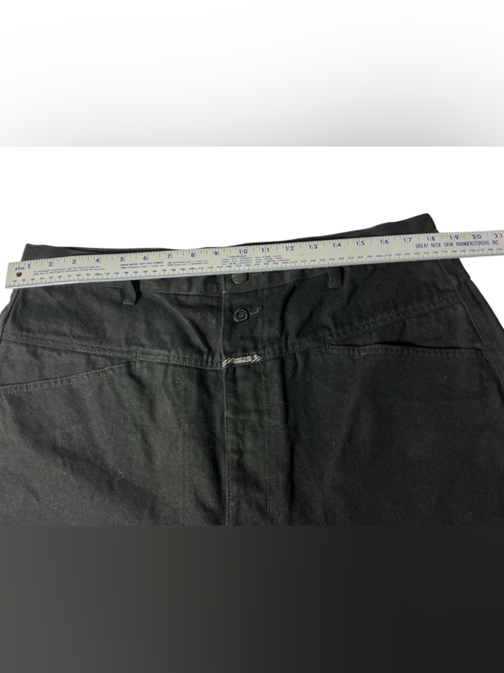 Vintage Marithe Francois Girbaud Men Black Denim Shorts - Picture 9 of 11